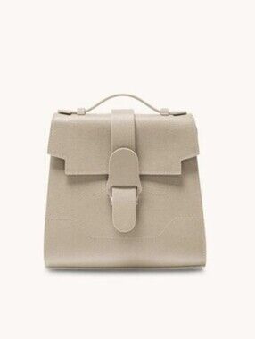 SENREVE MINI ALUNNA CONVERTIBLE BACKPACK BAG - SAND PEBBLED LEATHER